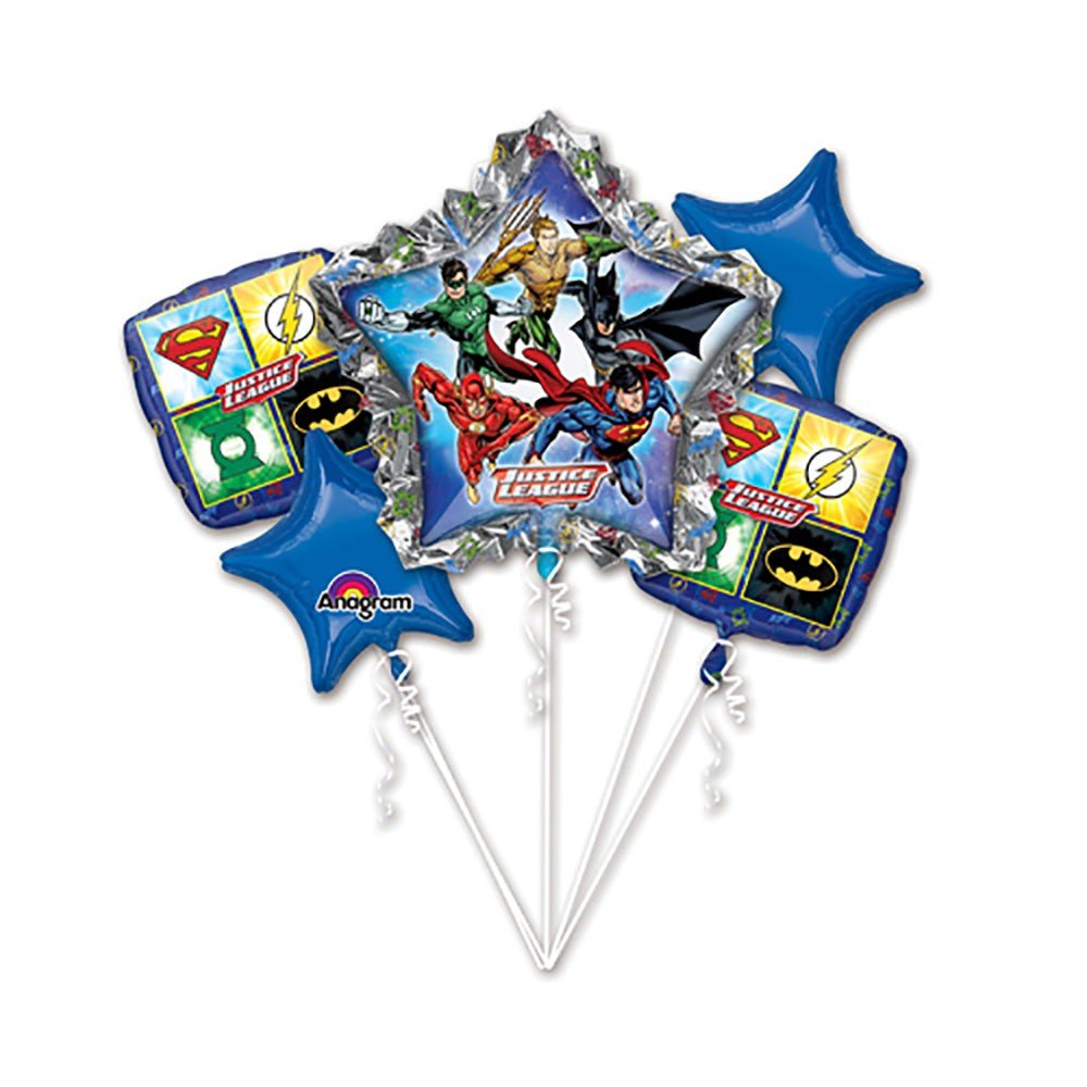Justice League Birthday Bouquet Foil Balloon
