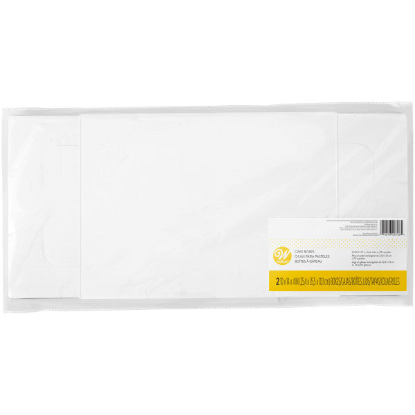 Wilton White Corrugated Cake Box, 10 x 14 Inch