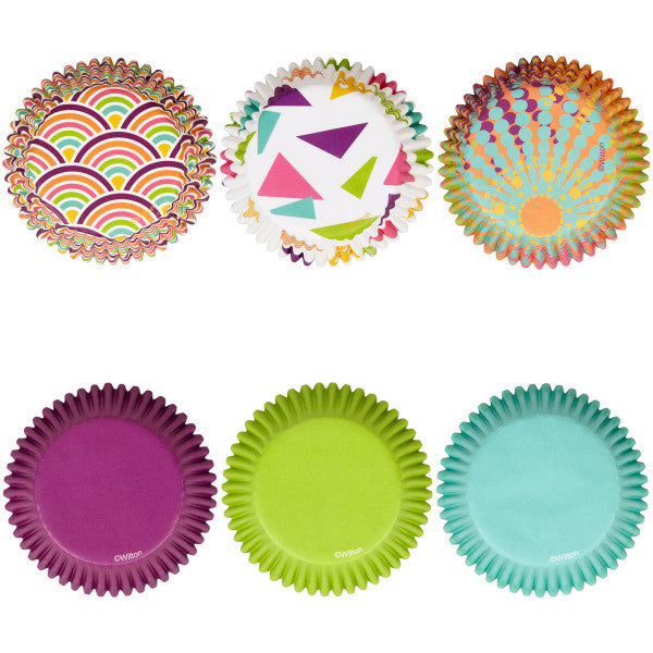 Wilton Assorted Colors and Patterns Cupcake Liners, 150-Count