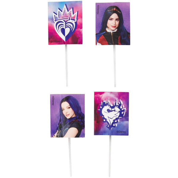 Wilton Disney Descendants 3 Cupcake Toppers, 24-Count