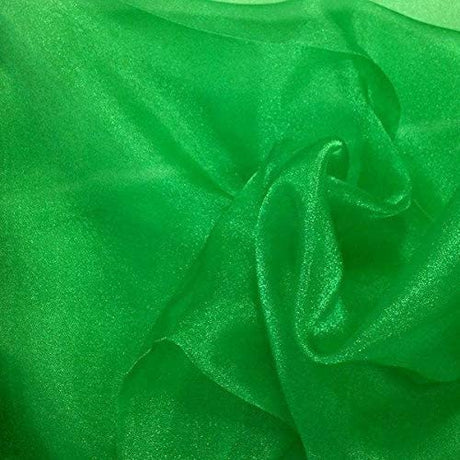 1 Yard Fabric Collections Inc. Sparkle Crystal Sheer Organza, 60? Wide 100% Polyester Shiny Fabric