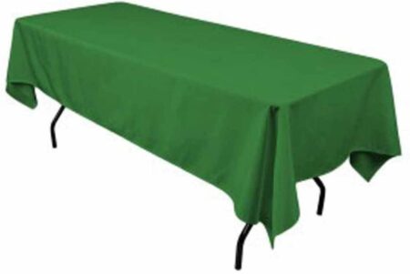 Polyester Rectangular Tablecloth 60x144 Inch – Durable Reusable Table Linen for Weddings, Parties, Banquets & Events