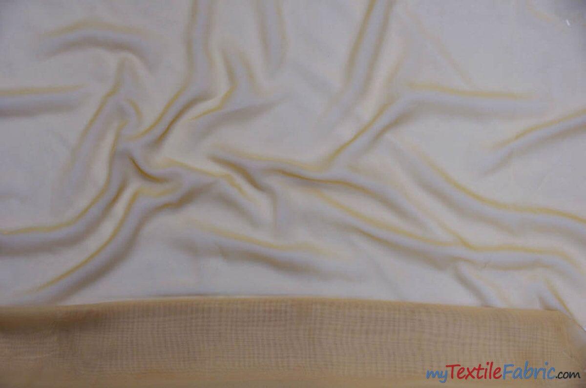 Polyester Chiffon Fabric - Super Soft, Flowy, Sheer, 58/60" Width, 100% Polyester (By The Continuous Yards & Bolts)