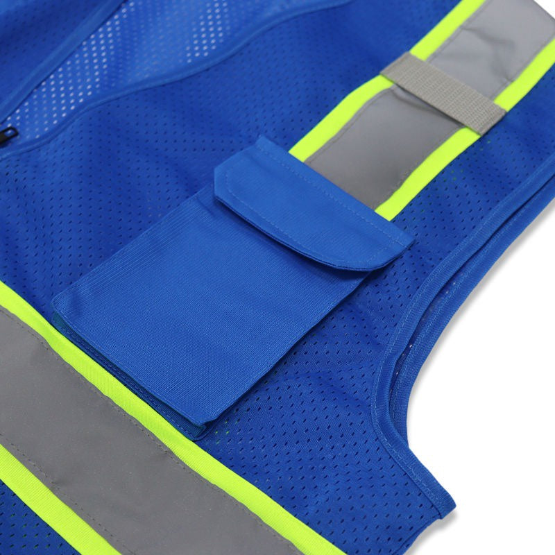 Multi pocket Safety Vest 10 Pack 100% polyester