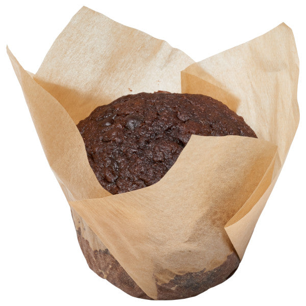 Light Brown Natural Tulip Baking Cups – Cupcake Muffin Liners, 100 Count