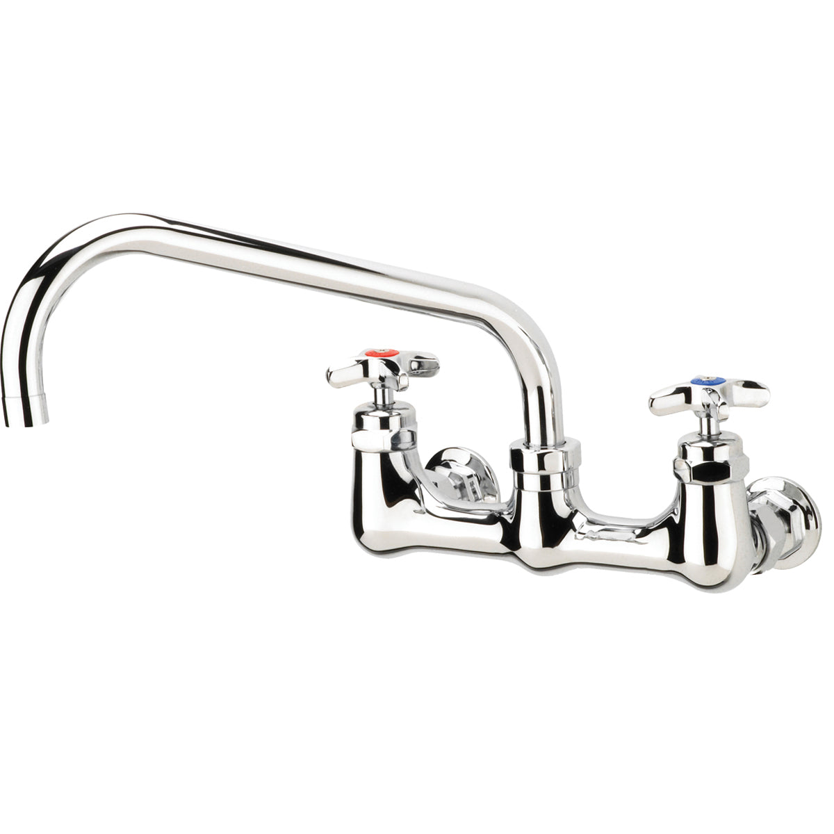 Krowne Metal 18-812L Royal Series 3/4" Full Flow Wall Mount Faucet with 12" Spout