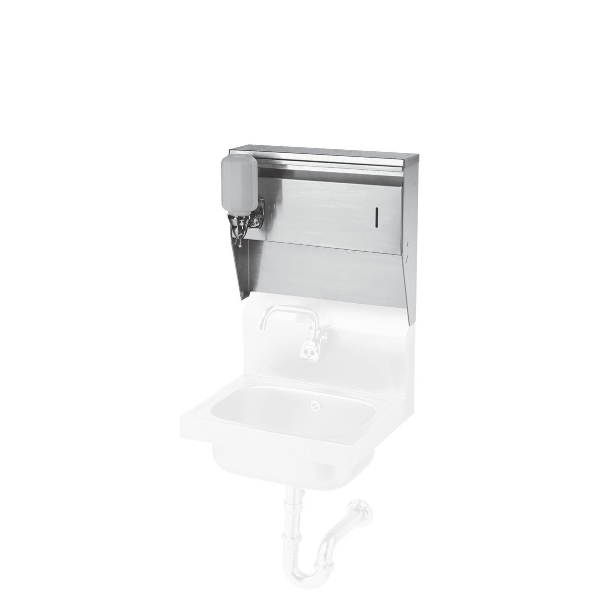 Krowne Metal H-111 16" Wall Mounted Soap & Towel Dispenser