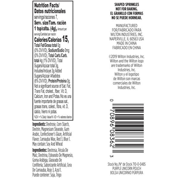 Wilton Purple Unicorn Sprinkles – 1 oz.