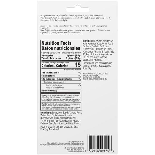 Wilton Royal Icing Christmas Tree Decorations, 12-Count