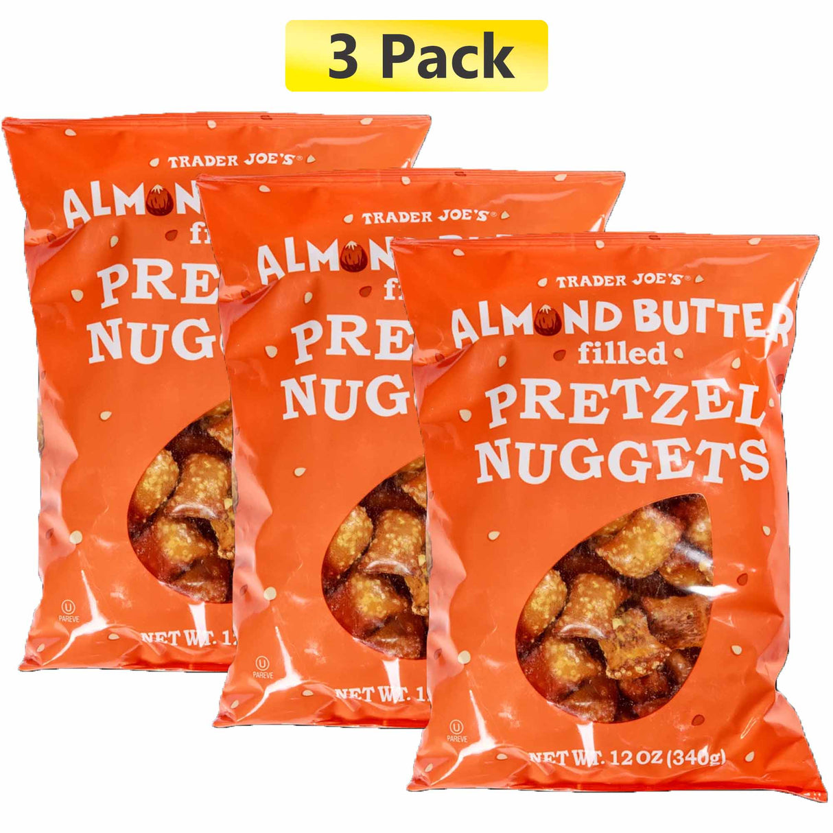 Trader Joe's Almond Butter Filled Pretzel Nuggets | 12 oz