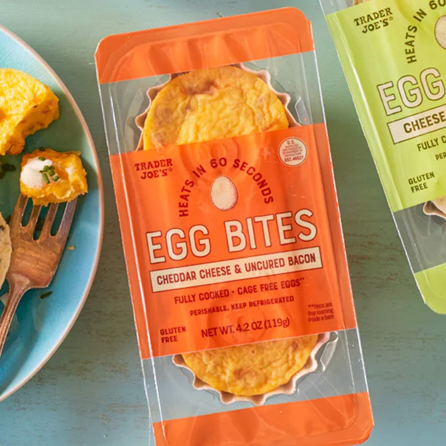 Trader Joe’s Egg Bites Cheese, Spinach & Kale 4.2 Oz