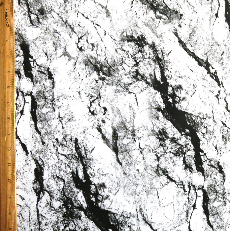 Nylon Spandex Swimsuit Fabric Landslide Black Grey Abstract