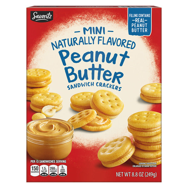 Savoritz Mini Peanut Butter Sandwich Crackers