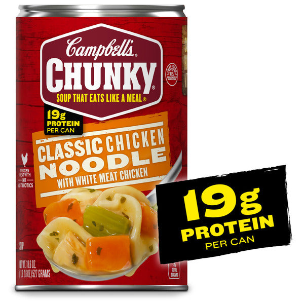 Campbell's Chunky Chicken Noodle Soup, 18.6 oz Can