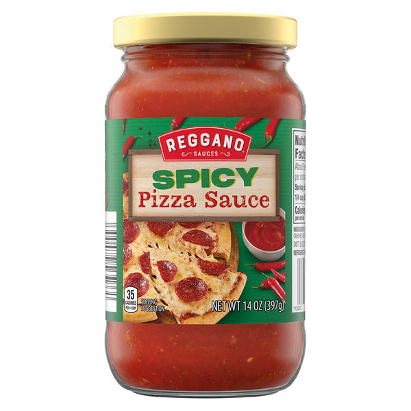 Reggano Regular and Spicy Pizza Sauce, Spicy