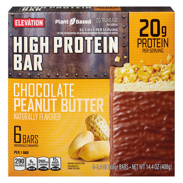 Elevation Chocolate Peanut Butter High Protein Bar