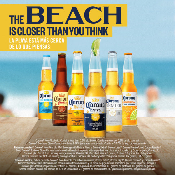 Corona Extra Beer - 6 Pack, 12 fl oz Bottles