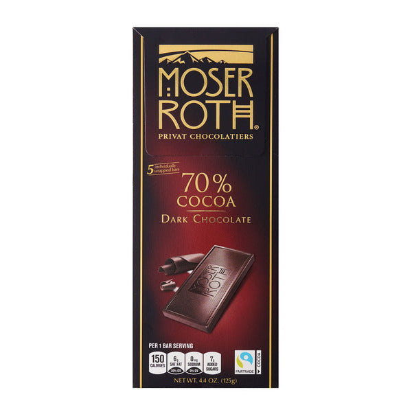 Moser Roth Dark Chocolate 70% Cocoa Chocolate Bar