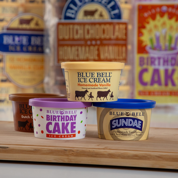 Blue Bell Vanilla/Chocolate Cups