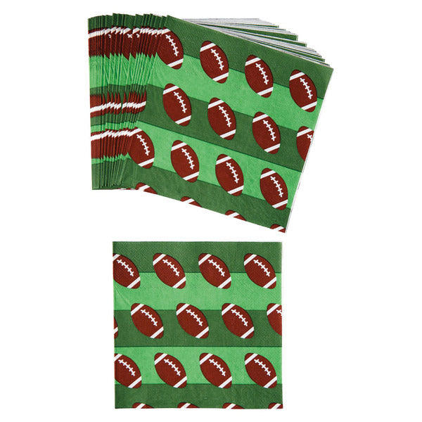 Kirkton House All Over Football Napkins - 24pk