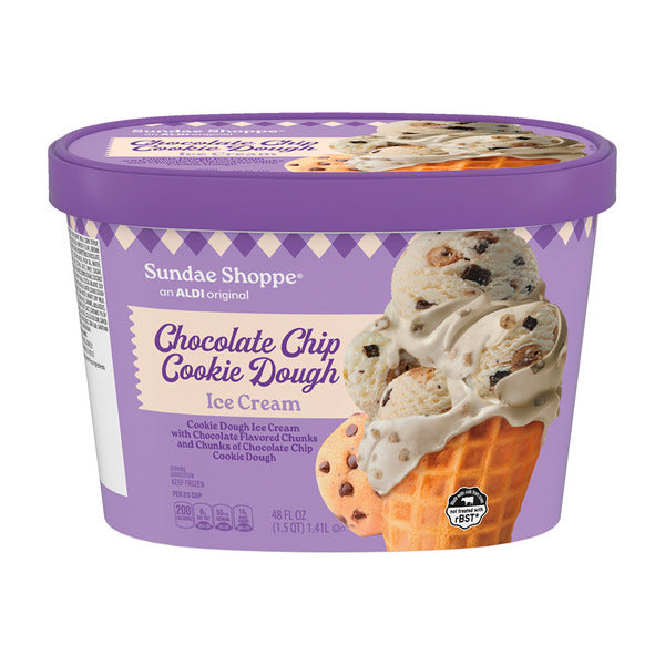Sundae Shoppe Chocolate Chip Cookie Dough Ice Cream