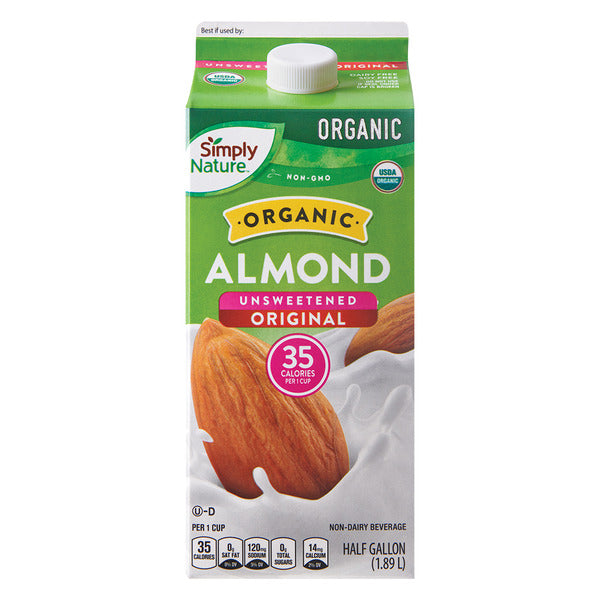 Simply Nature Organic Original Unsweetened Almond Milk