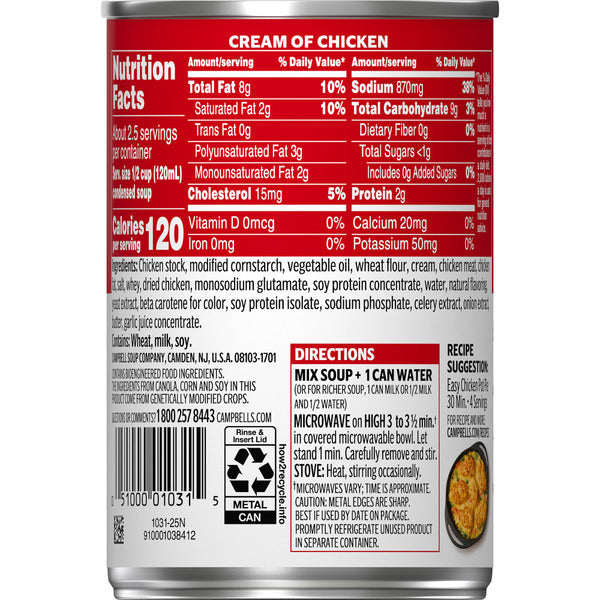 Campbell's Condensed Cream of Chicken Soup