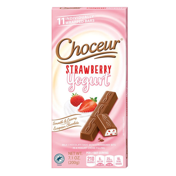 Choceur Strawberry Yogurt Filled Mini Chocolate Bars