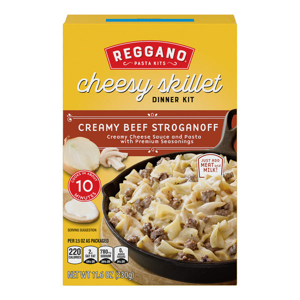 Reggano Creamy Beef Stroganoff Cheesy Skillet Dinner Kit