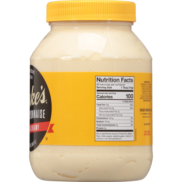 Duke's Smooth & Creamy Real Mayonnaise