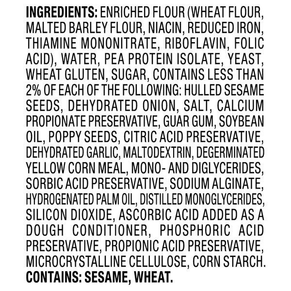 L'oven Fresh Everything Protein Bagels
