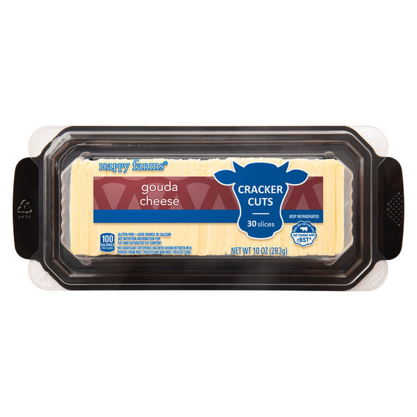 Happy Farms Gouda Cracker Cuts Cheese Slices, 30 count