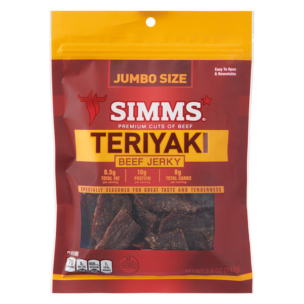 Simms Jumbo Size Teriyaki Beef Jerky