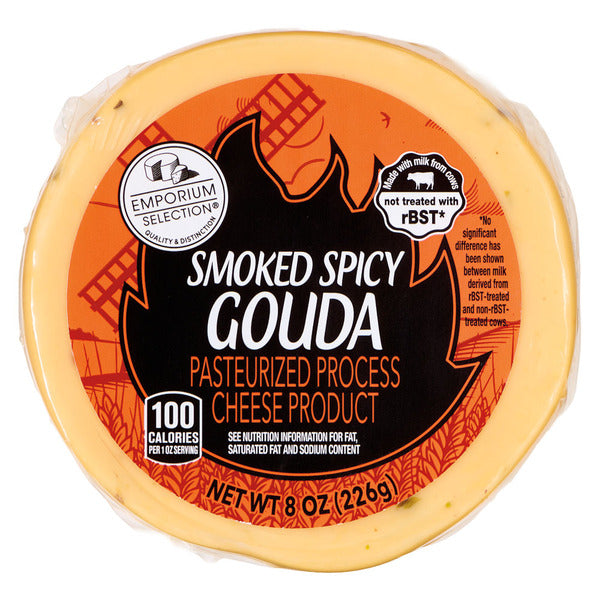 Emporium Selection Smoked Gouda Cheese with Peppers, 8 oz
