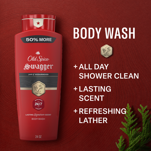 Old Spice Swagger Cedarwood Body Wash 24 fl oz