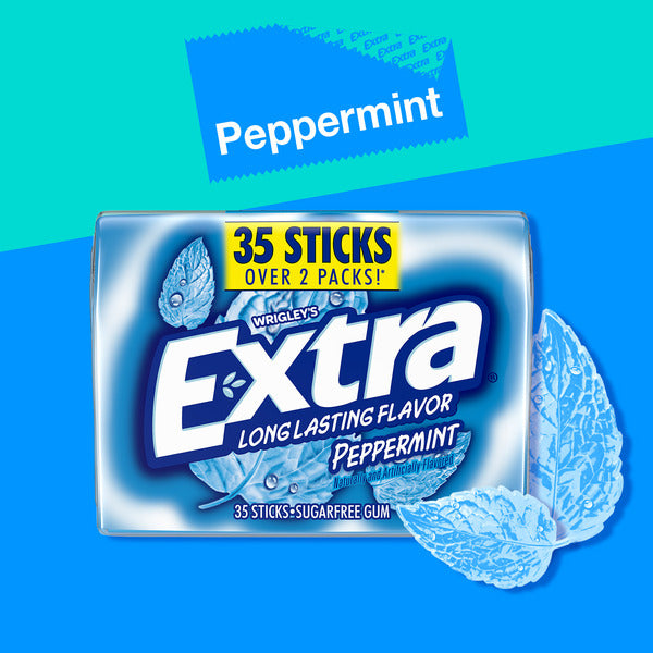Extra Sugar-Free Peppermint Chewing Gum 35-Count Mega Pack