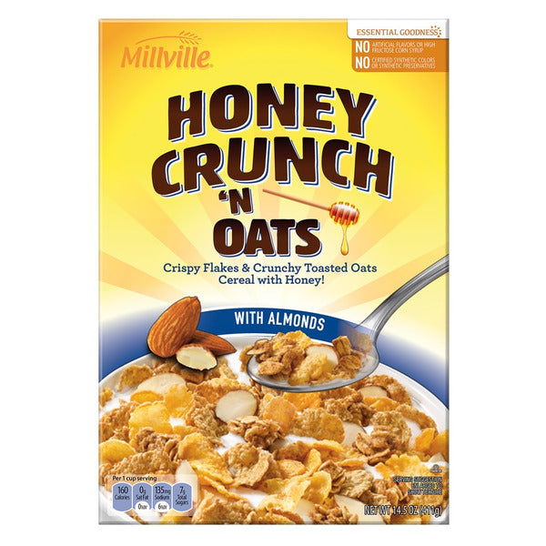 Millville Honey Crunch 'n Oats with Almonds Cereal