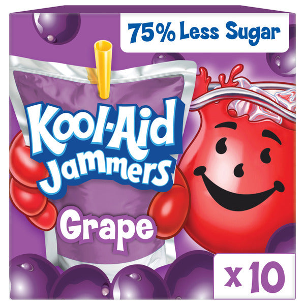 Kool-Aid Grape Flavored Juice, 10 Pack