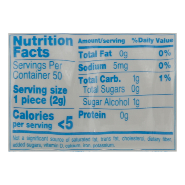 Mentos Pure White Sugarfree Gum Sweet Mint, 50 Pieces