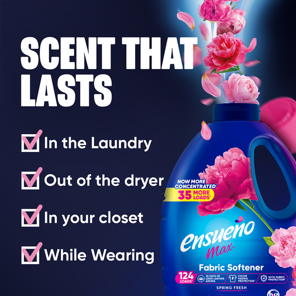 Ensueño Max Liquid Fabric Softener Spring Fresh 105 fl oz