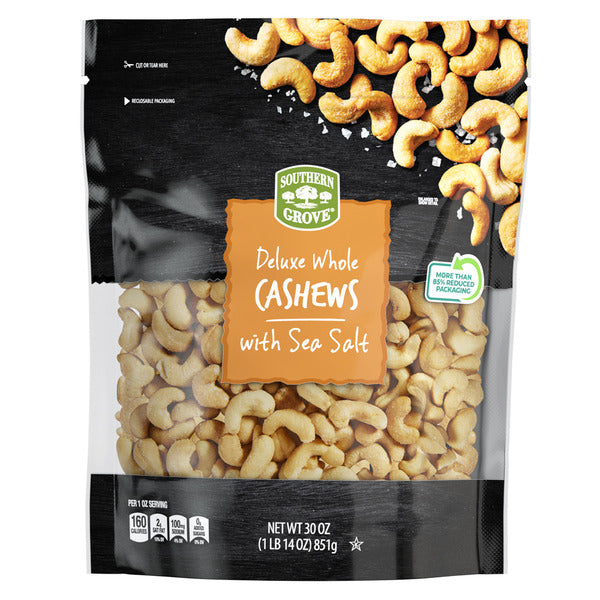 Southern Grove Deluxe Whole Cashews with Sea Salt