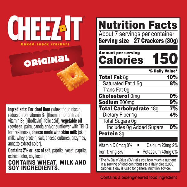 Cheez-It Original Baked Snack Crackers