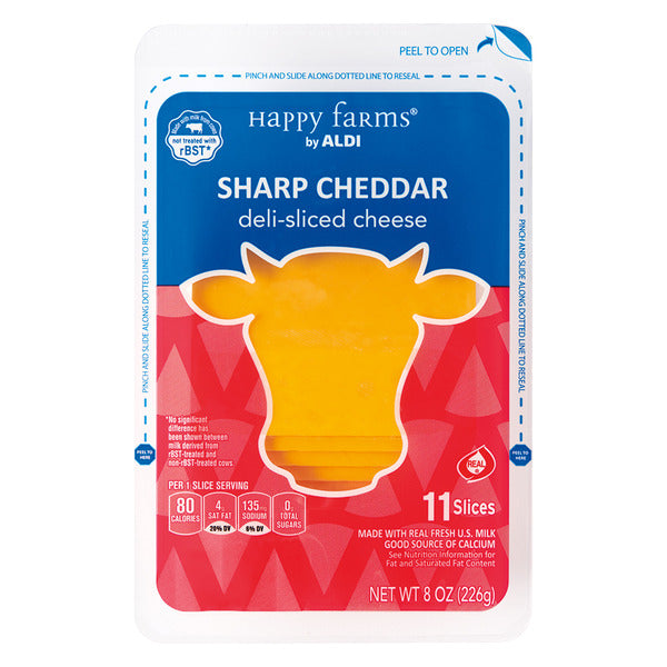 Happy Farms Deli Sliced Sharp Cheddar Cheese