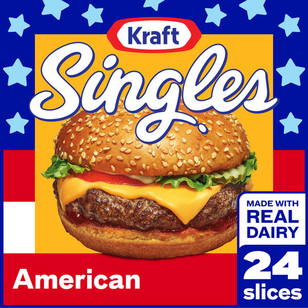 Kraft American Cheese Singles, 24 count