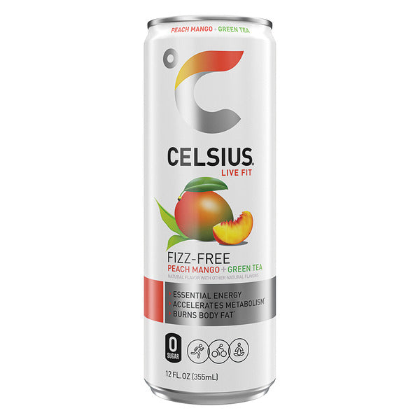 Celsius Fizz Free Peach Mango Green Tea
