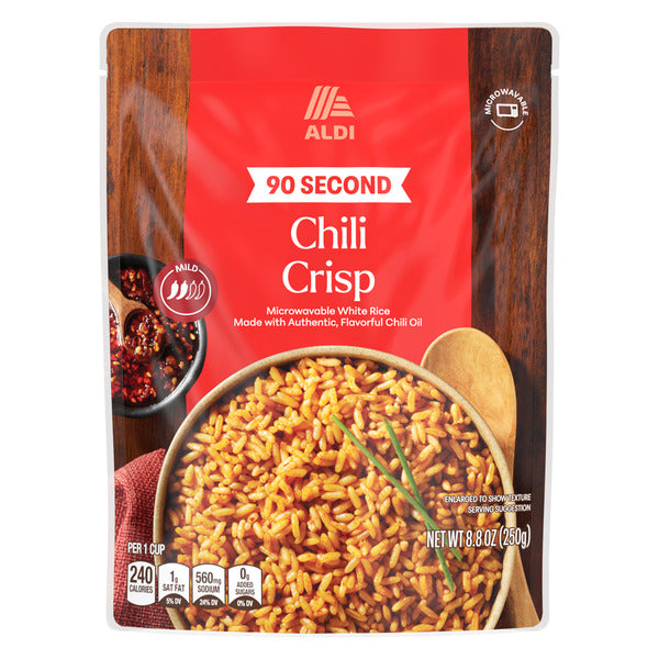 ALDI Chili Crisp Ready to Serve Rice