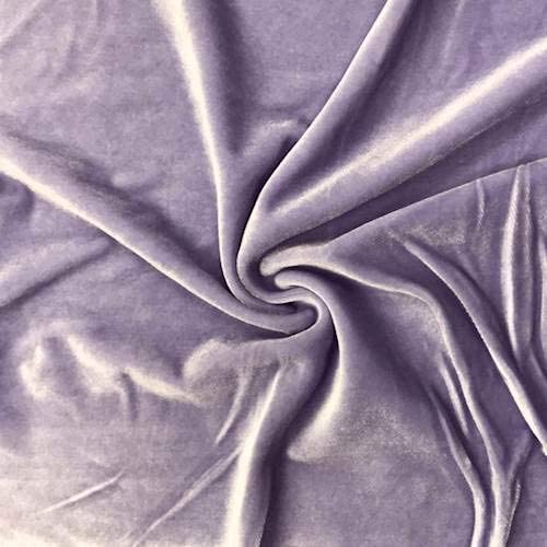 1 Yard Stretch Velvet Fabric Soft Silky 4 Way Stretch for Apparel Costumes 58/60 Inch Width