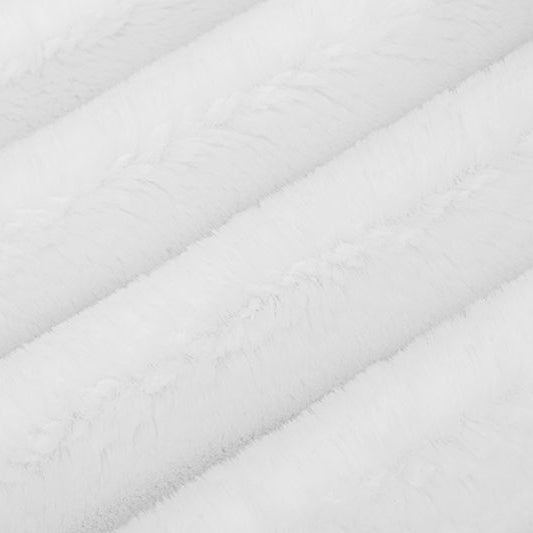 Luxe Cuddle Bunny Snow Fabric 58/60"