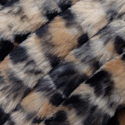 Black Luxe Cuddle Bunny Leo Fabric 58/60"