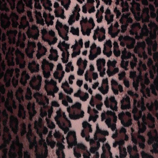Black Cherry Luxe Cuddle Bunny Leo Fabric